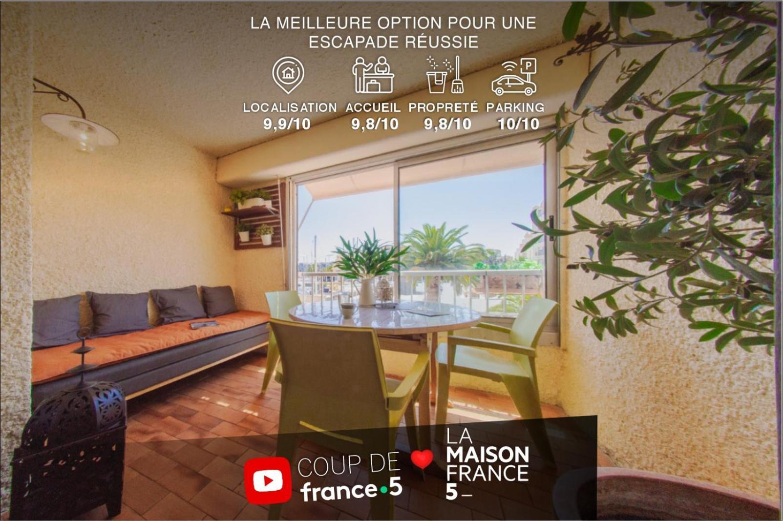 Retromirabeau "Cote Mer" - 29M2 - Lumineux - Terrasse Loggia - Vue Marina - Parking Securise - 2 A 3 Pers - Emplacement Top - Cheques Vacances Connect Gruissan Exterior foto